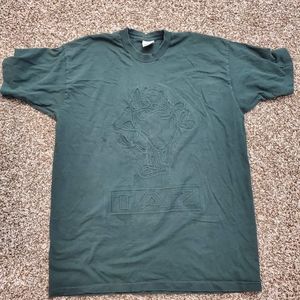 Vintage Looney Toons Taz Embossed Graphic Print T-Shirt 1995 Single Stitch XL
